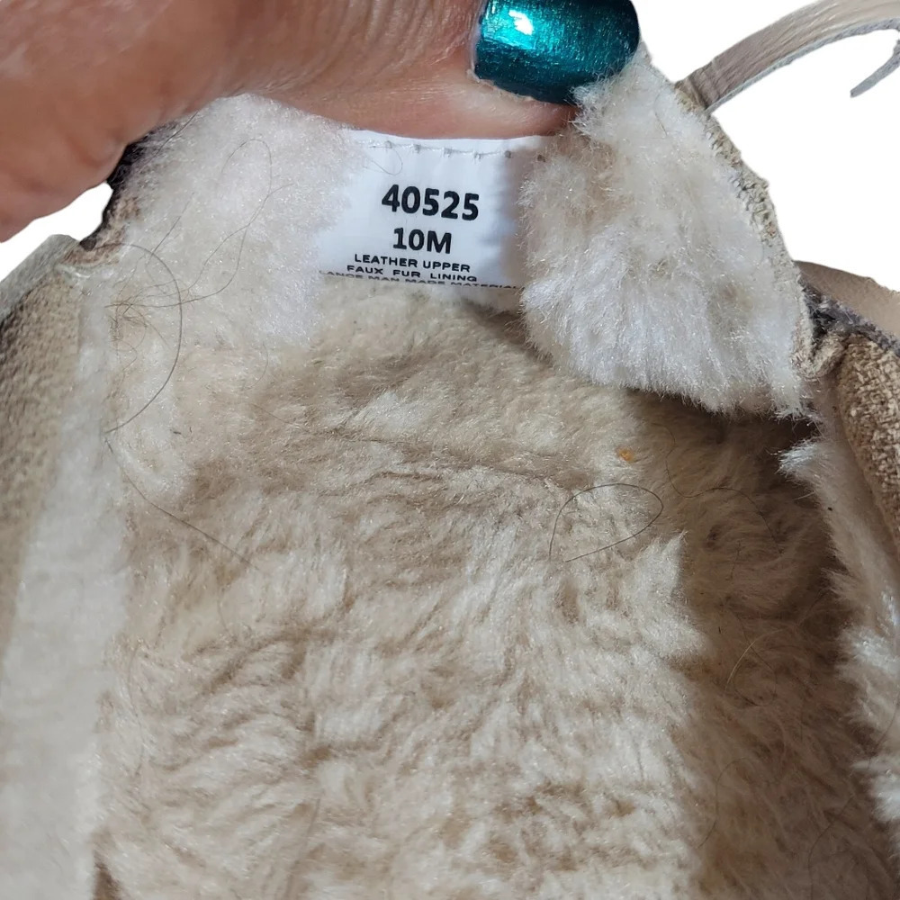 Minnetonka Moccasin Suede Faux Fur Lined Slippers‎ Women's - Picture 15 of 16